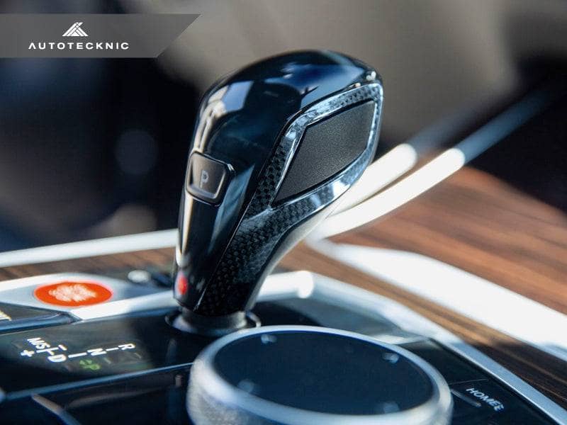 AutoTecknic Carbon Fiber Gear Selector Side Trims - BMW G1X 8-Series
