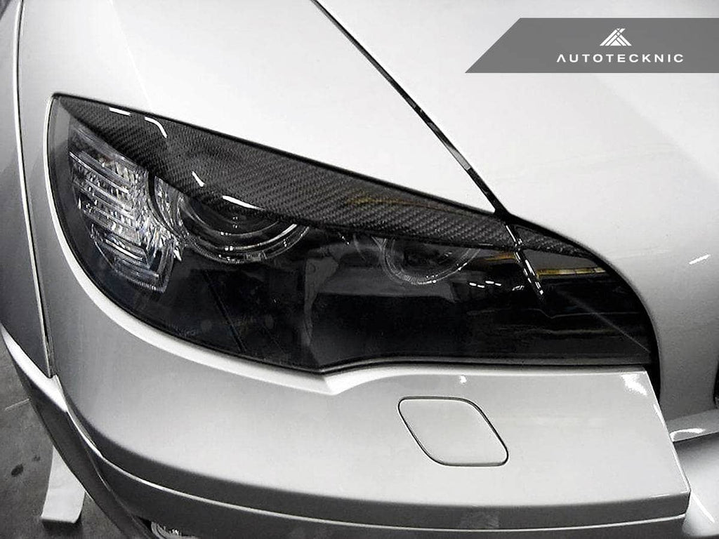 AutoTecknic Carbon Fiber Headlight Trim Set - BMW E70 X5 | X5M | E71 X6 | X6M
