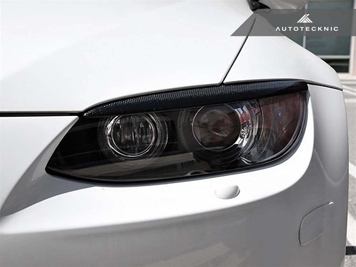 AutoTecknic Carbon Fiber Headlight Trim Set - BMW E92/ E93 M3 & 3-Series Coupe/ Convertible Pre-LCI