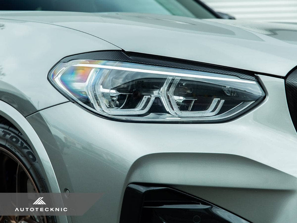AutoTecknic Carbon Fiber Headlight Trim Set - BMW F97 X3M / F98 X4M