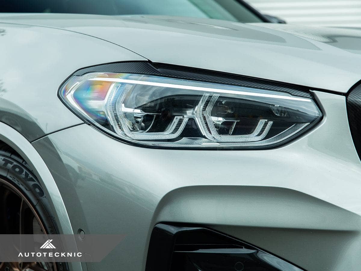 AutoTecknic Carbon Fiber Headlight Trim Set - BMW F97 X3M / F98 X4M