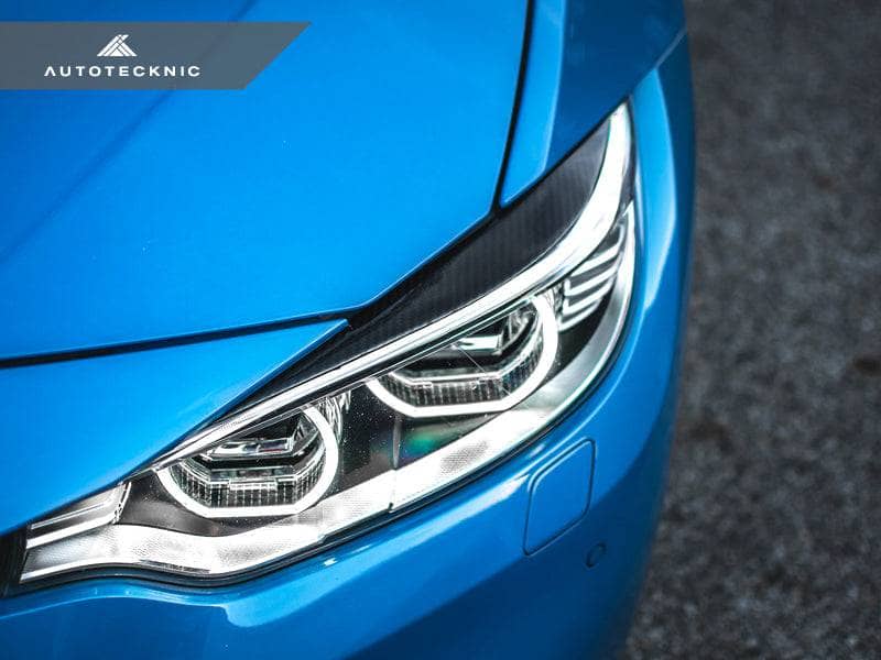 AutoTecknic Carbon Fiber Headlight Trim Set - BMW F80 M3 | F82/ F83 M4