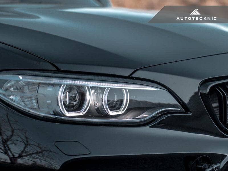 AutoTecknic Carbon Fiber Headlight Trim Set - BMW F87 M2 | M2 Competition | F22 2-Series