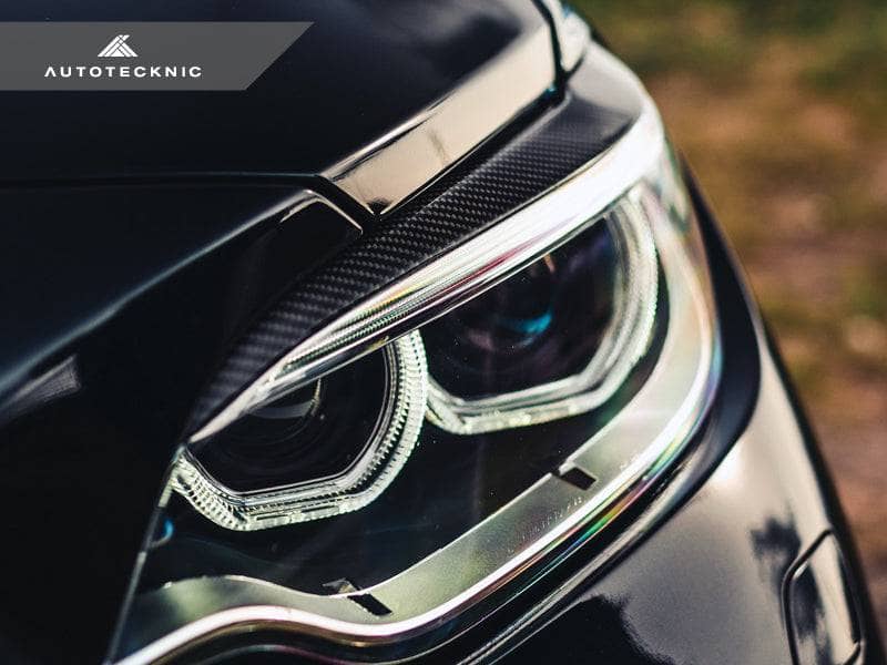 AutoTecknic Carbon Fiber Headlight Trim Set - BMW F87 M2 | M2 Competition | F22 2-Series