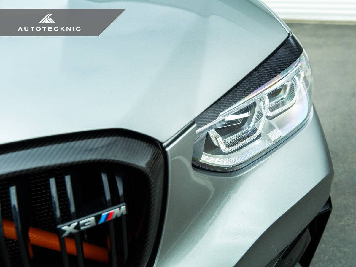 AutoTecknic Carbon Fiber Headlight Trim Set - BMW G01 X3 / G02 X4