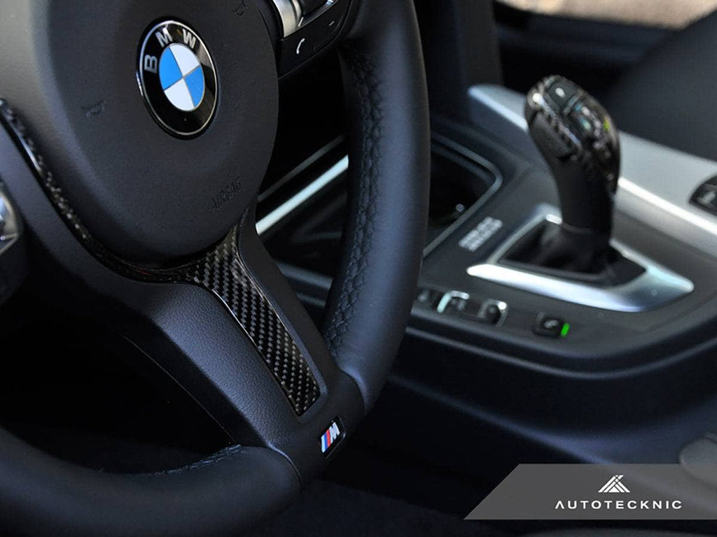 AutoTecknic Carbon Fiber M-Sport Steering Wheel Trim - F22 2-Series | F30 3-Series | F32 4-Series