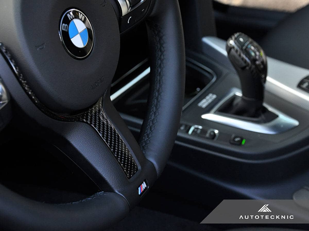 AutoTecknic Carbon Fiber M-Sport Steering Wheel Trim - F22 2-Series | F30 3-Series | F32 4-Series