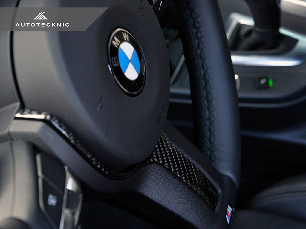 AutoTecknic Carbon Fiber M-Sport Steering Wheel Trim - F22 2-Series | F30 3-Series | F32 4-Series