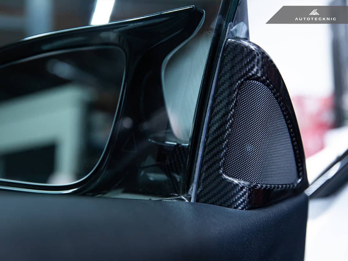 AutoTecknic Carbon Fiber Speaker Tweeter Cover - BMW F82/ F83 M4
