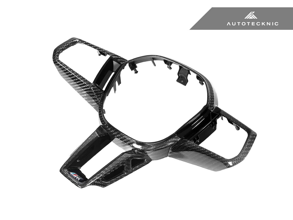 AutoTecknic Carbon Fiber Steering Wheel Trim - BMW G45 X3 M-Sport