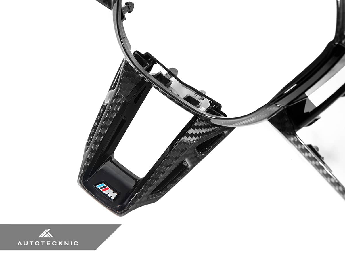 AutoTecknic Carbon Fiber Steering Wheel Trim - BMW G45 X3 M-Sport