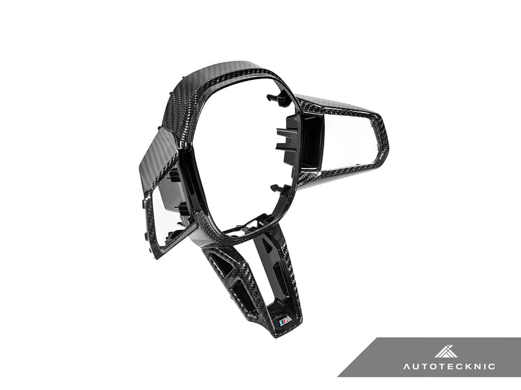 AutoTecknic Carbon Fiber Steering Wheel Trim - BMW G45 X3 M-Sport