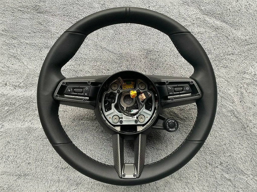 AutoTecknic Carbon Fiber Steering Wheel Trim - Porsche 992 Models