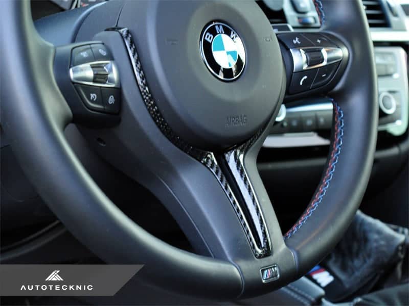 AutoTecknic Carbon Steering Wheel Trim - BMW F87 M2 | F80 M3 | F82/ F83 M4 | F10 M5 LCI | F06/ F12/ F13 M6