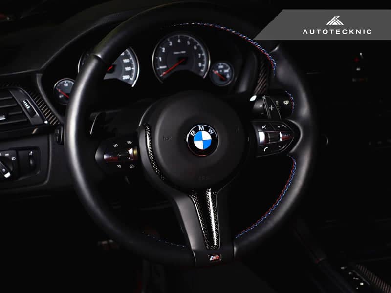 AutoTecknic Carbon Steering Wheel Trim - BMW F87 M2 | F80 M3 | F82/ F83 M4 | F10 M5 LCI | F06/ F12/ F13 M6
