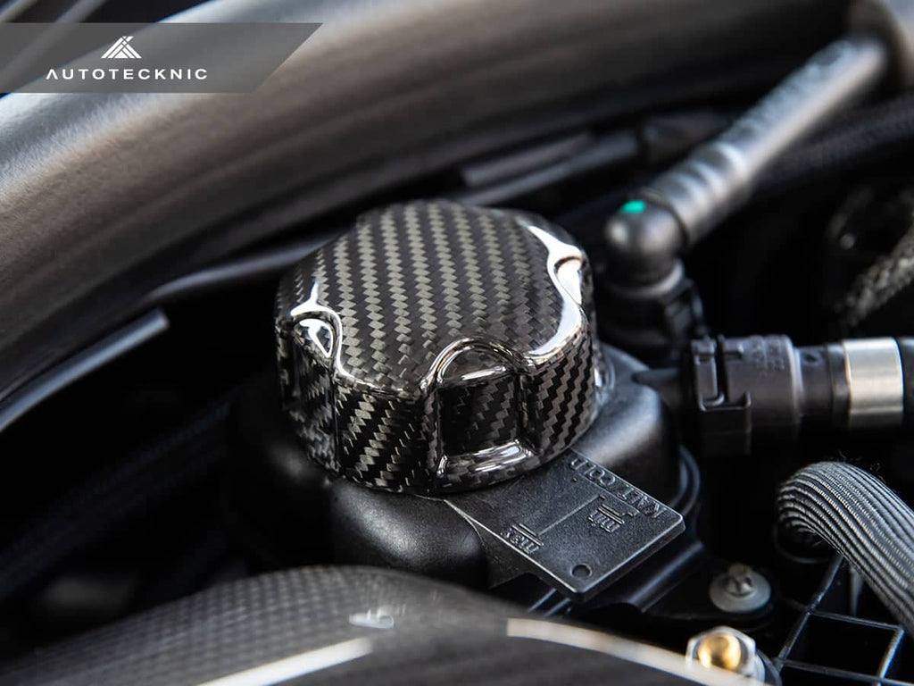 AutoTecknic Dry Carbon Charge Cooler Tank Cap Cover - BMW F95 X5M | F96 X6M