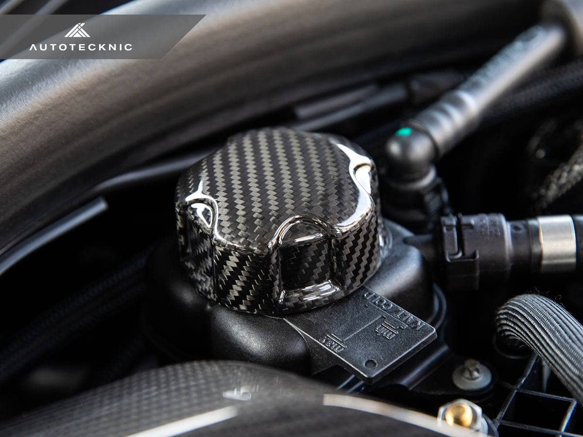 AutoTecknic Dry Carbon Charge Cooler Tank Cap Cover - BMW G01 X3 | G02 X4