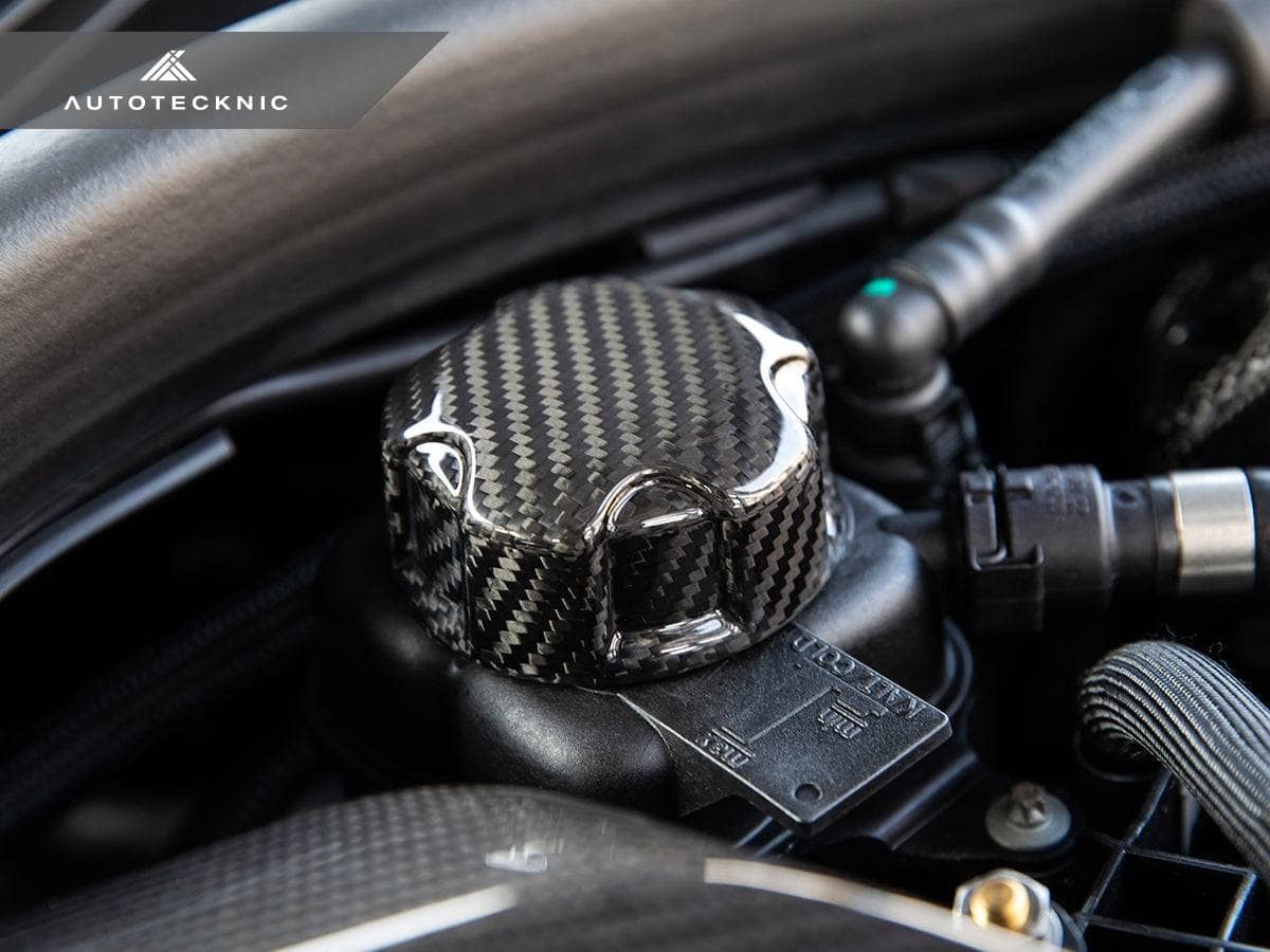 AutoTecknic Dry Carbon Charge Cooler Tank Cap Cover - BMW G80 M3 | G82/ G83 M4