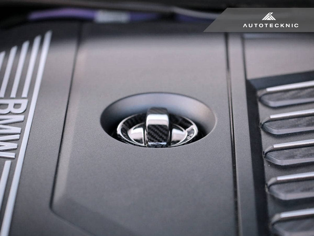 AutoTecknic Dry Carbon Competition Oil Cap Cover - BMW G30 5-Series