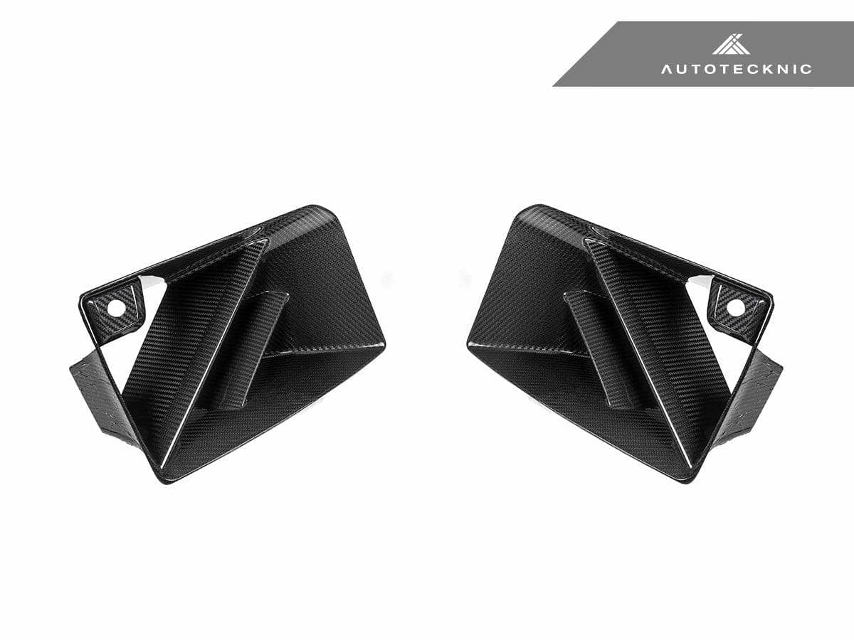 AutoTecknic Dry Carbon Corsa Front Bumper Lower Vent Set - BMW G87 M2