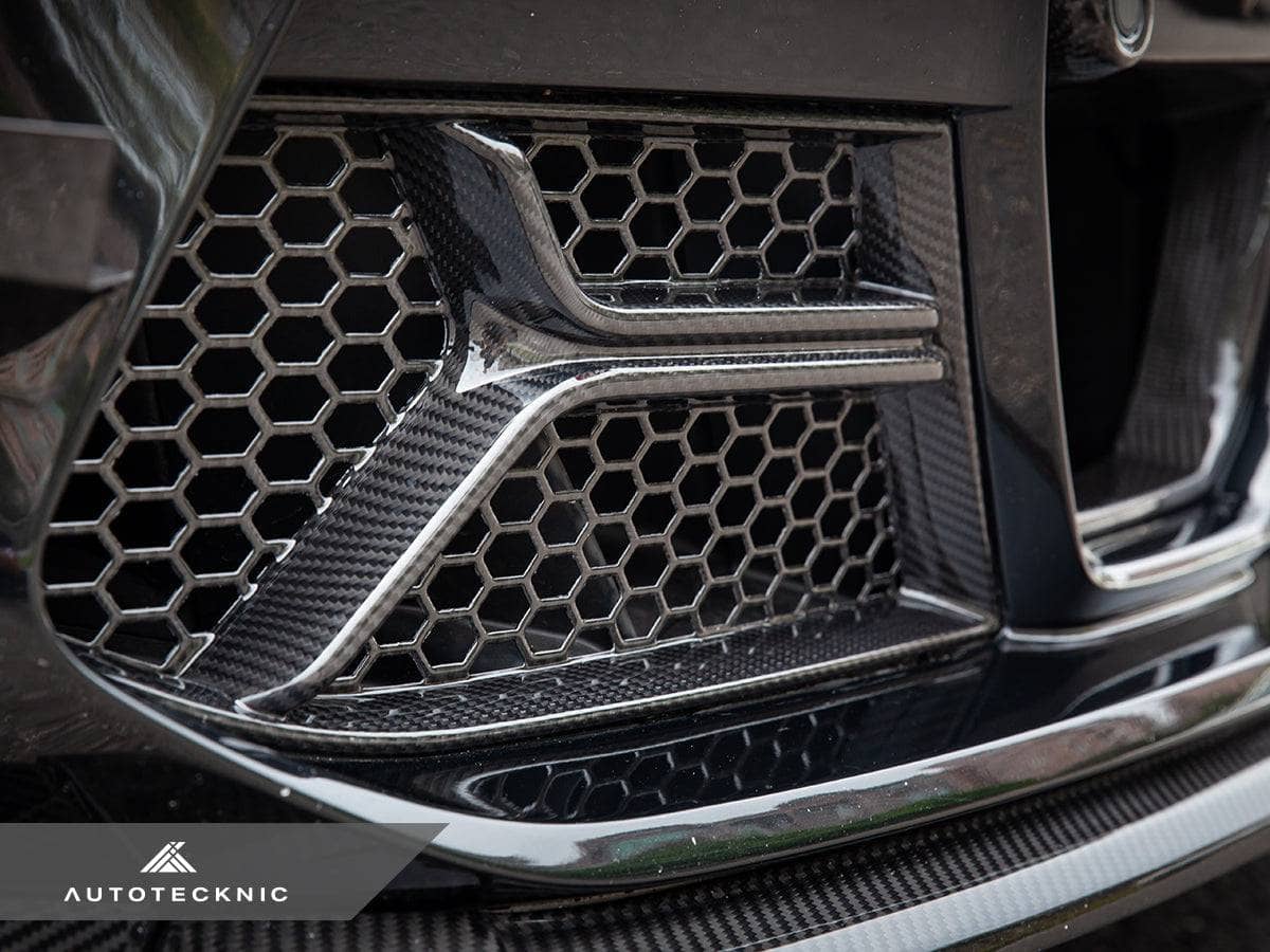 AutoTecknic Dry Carbon Corsa Front Bumper Lower Vent Set - BMW G80 M3 | G82/ G83 M4