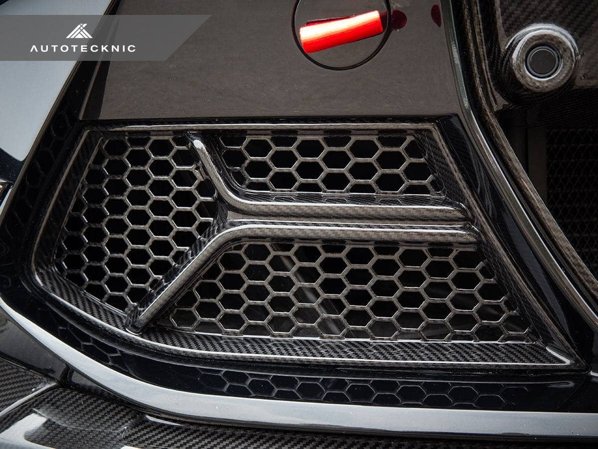 AutoTecknic Dry Carbon Corsa Front Bumper Lower Vent Set - BMW G80 M3 | G82/ G83 M4