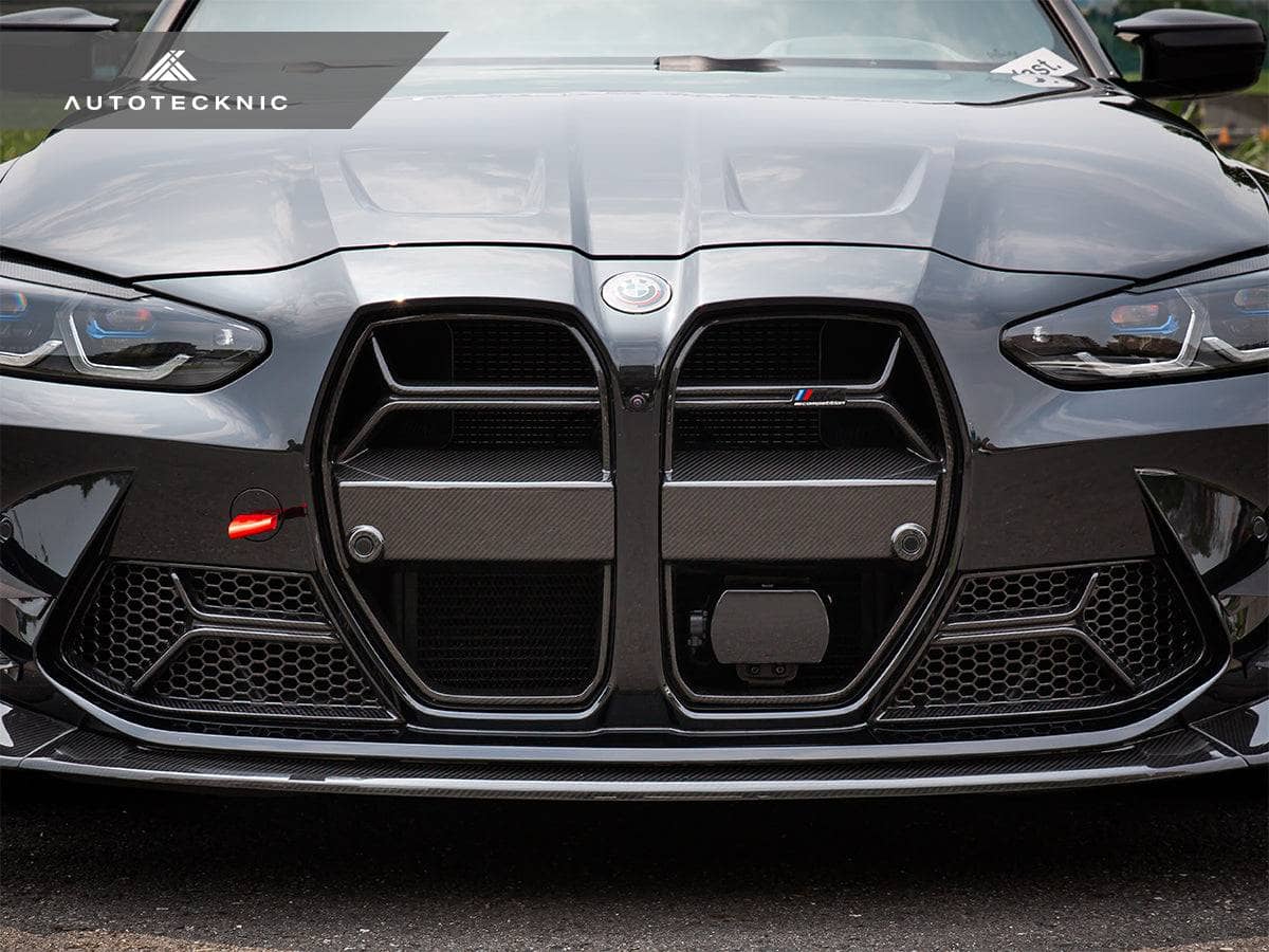 AutoTecknic Dry Carbon Corsa Front Bumper Lower Vent Set - BMW G80 M3 | G82/ G83 M4