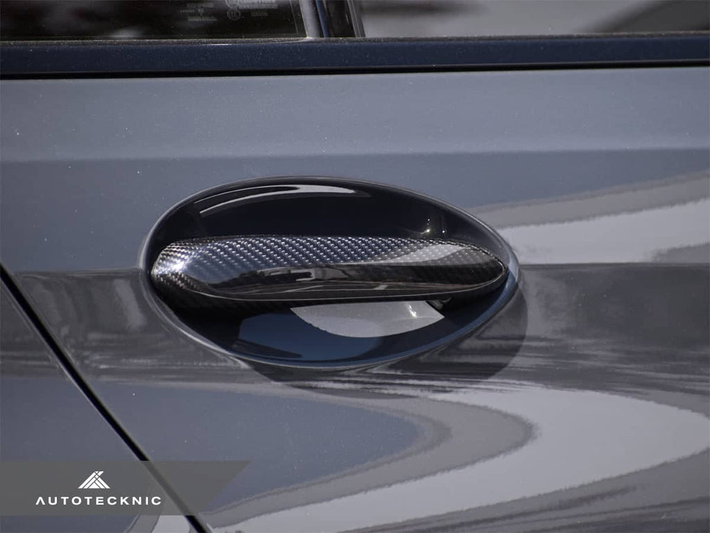 AutoTecknic Dry Carbon Door Handle Trim Set - BMW G22 4-Series