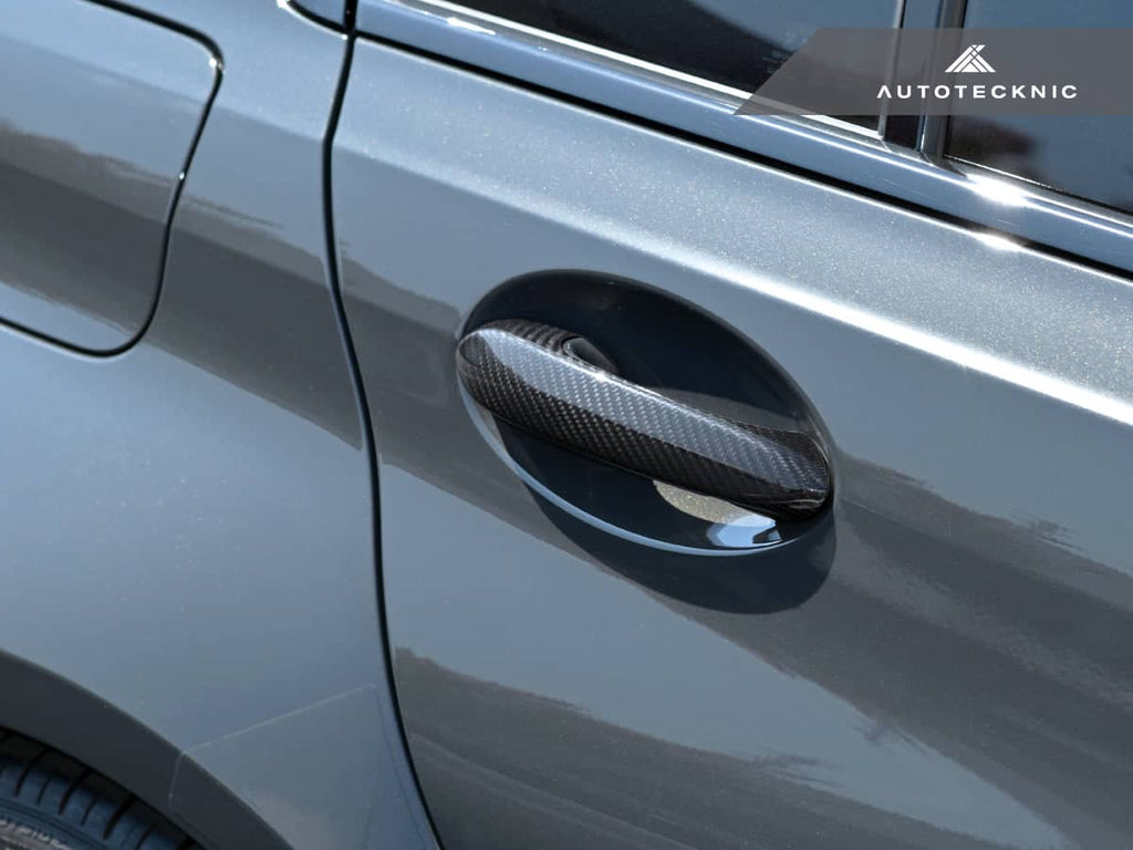 AutoTecknic Dry Carbon Door Handle Trim Set - BMW G80 M3