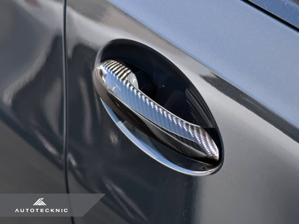 AutoTecknic Dry Carbon Door Handle Trim Set - BMW G80 M3