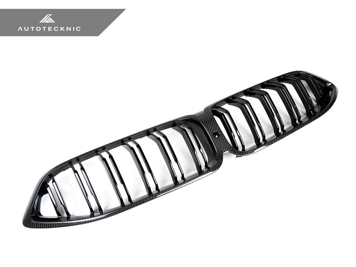 AutoTecknic Dry Carbon Dual-Slats Front Grille - BMW G14/ G15/ G16 8-Series