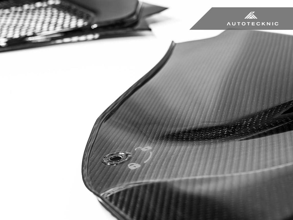 AutoTecknic Dry Carbon Engine Cowl Panel Trim Set - BMW F90 M5