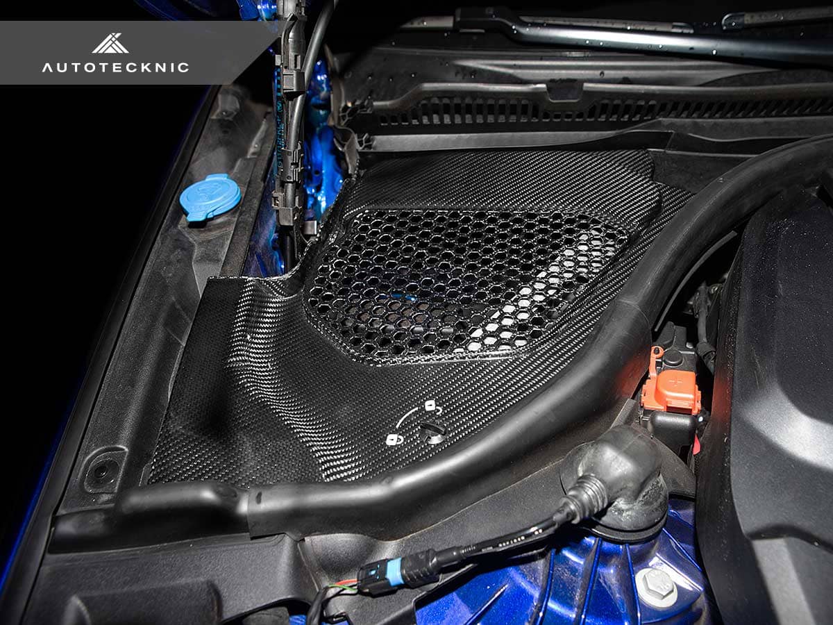 AutoTecknic Dry Carbon Engine Cowl Panel Trim Set - BMW F90 M5