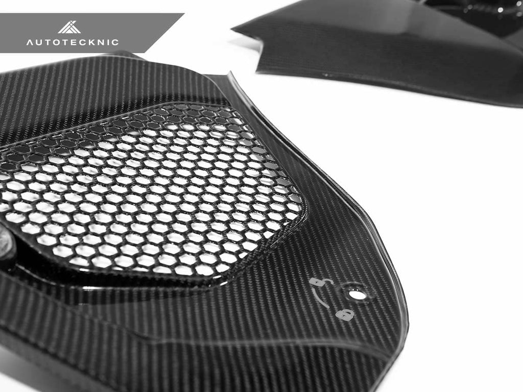 AutoTecknic Dry Carbon Engine Cowl Panel Trim Set - BMW F90 M5