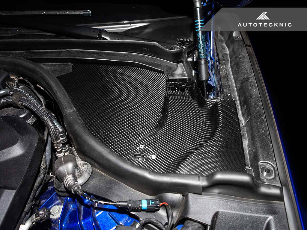 AutoTecknic Dry Carbon Engine Cowl Panel Trim Set - BMW F90 M5