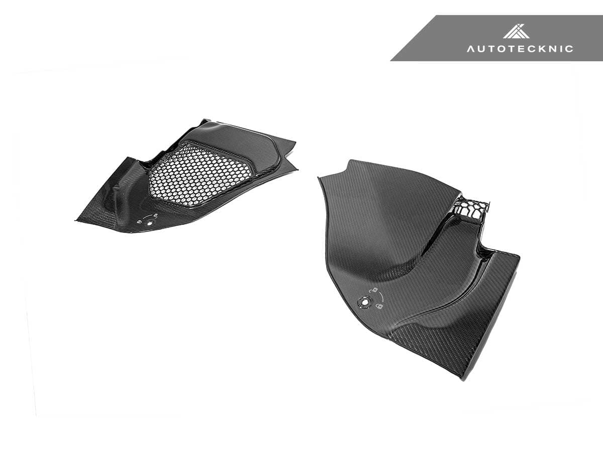 AutoTecknic Dry Carbon Engine Cowl Panel Trim Set - BMW F90 M5