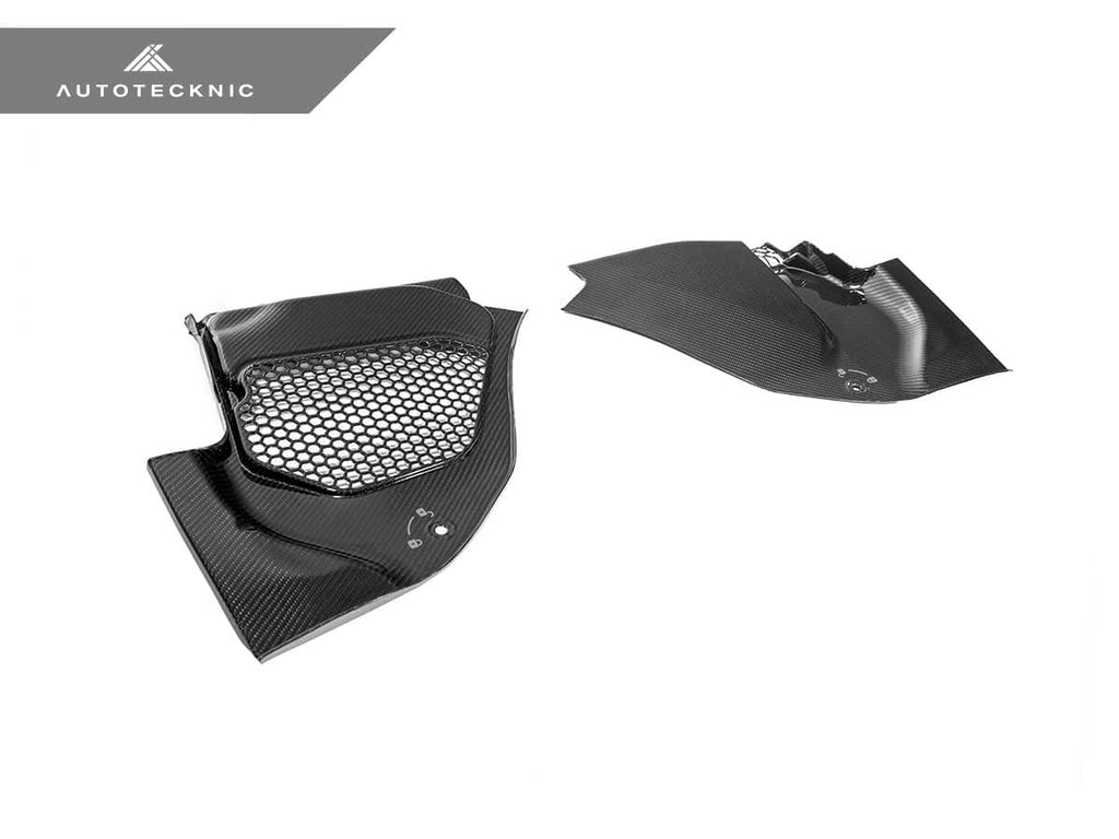 AutoTecknic Dry Carbon Engine Cowl Panel Trim Set - BMW F90 M5