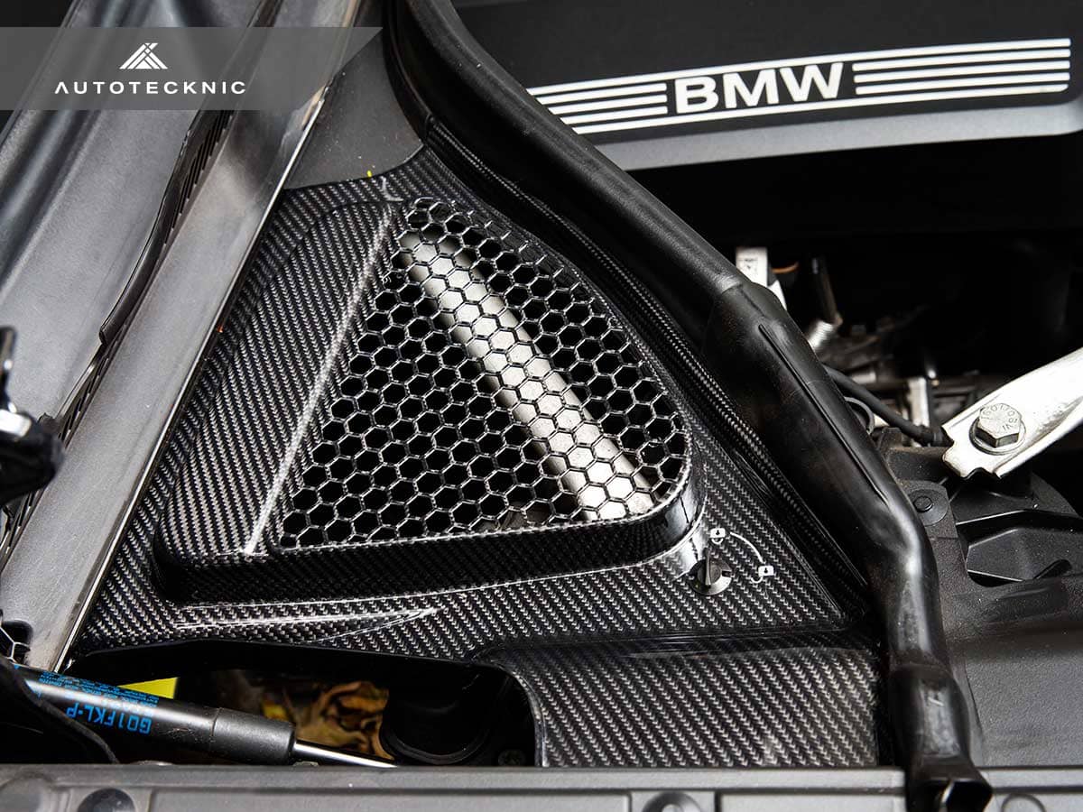 AutoTecknic Dry Carbon Engine Cowl Panel Trim Set - BMW F97 X3M | F98 X4M