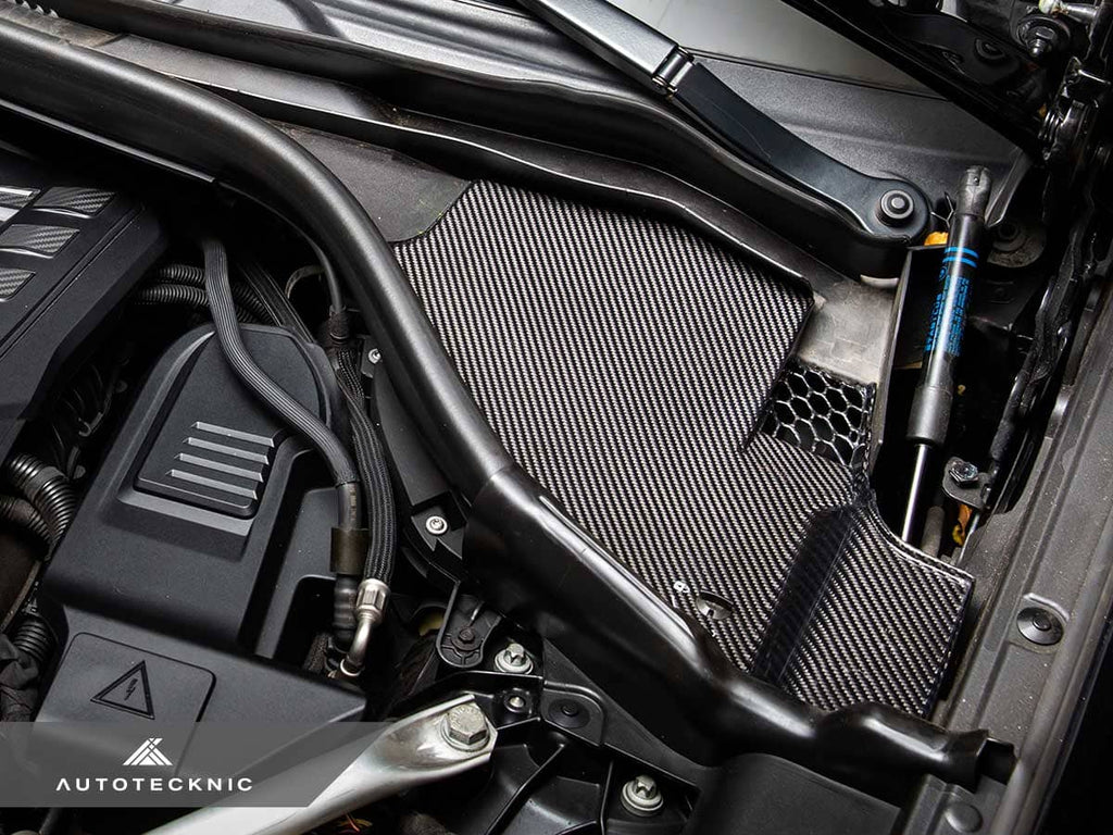 AutoTecknic Dry Carbon Engine Cowl Panel Trim Set - BMW F97 X3M | F98 X4M
