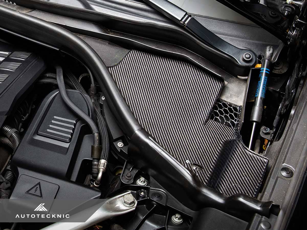 AutoTecknic Dry Carbon Engine Cowl Panel Trim Set - BMW F97 X3M | F98 X4M