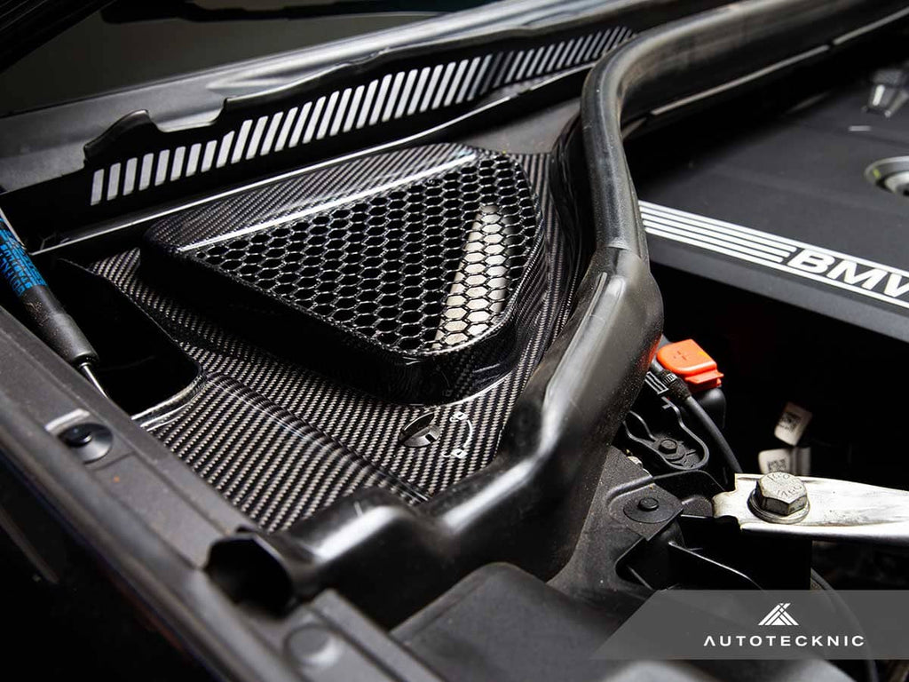 AutoTecknic Dry Carbon Engine Cowl Panel Trim Set - BMW F97 X3M | F98 X4M
