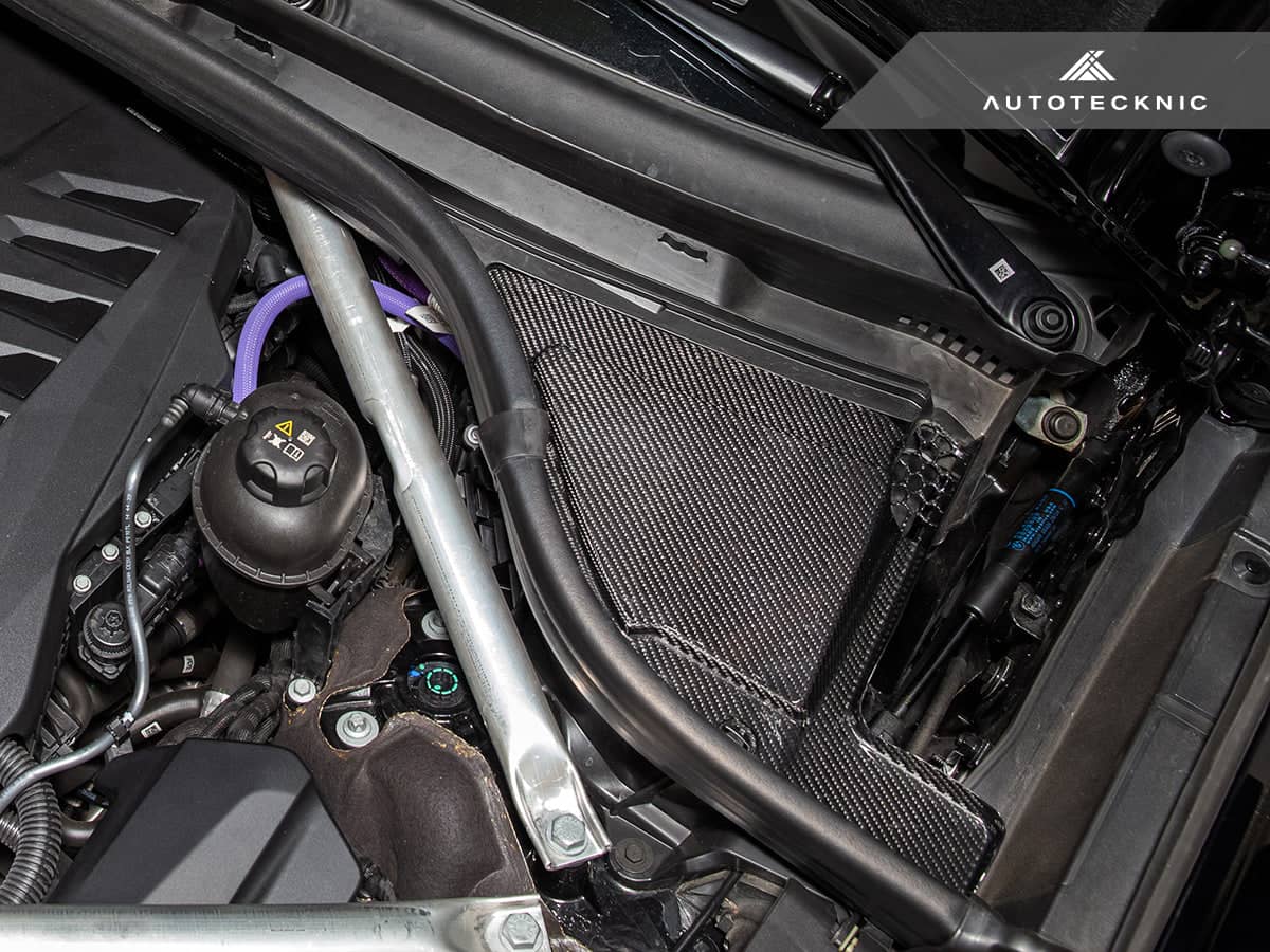 AutoTecknic Dry Carbon Engine Cowl Panel Trim Set - BMW G05 X5 | G06 X6 | G07 X7