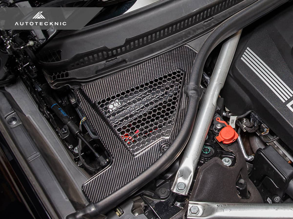 AutoTecknic Dry Carbon Engine Cowl Panel Trim Set - BMW G05 X5 | G06 X6 | G07 X7