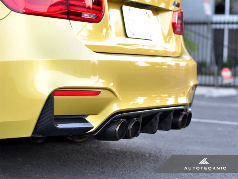 AutoTecknic Dry Carbon Extended-Fin Competition Rear Diffuser - BMW F80 M3 | F82/ F83 M4