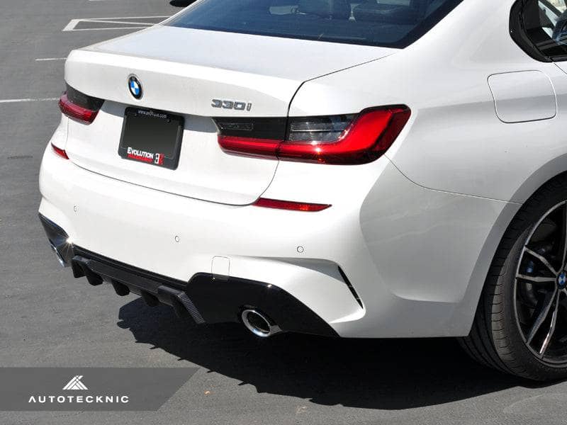 AutoTecknic Dry Carbon Extended-Fin Competition Rear Diffuser - BMW G20 3-Series