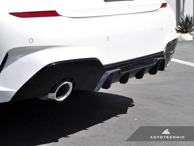 AutoTecknic Dry Carbon Extended-Fin Competition Rear Diffuser - BMW G20 3-Series