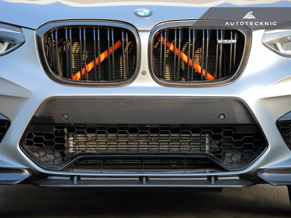 AutoTecknic Dry Carbon Fiber Bumper Trim - BMW F97 X3M | F98 X4M Pre-LCI