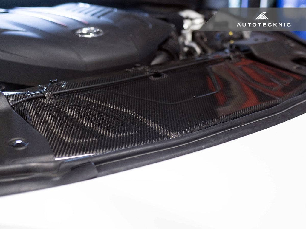 AutoTecknic Dry Carbon Fiber Cooling Shroud - Toyota A90 Supra