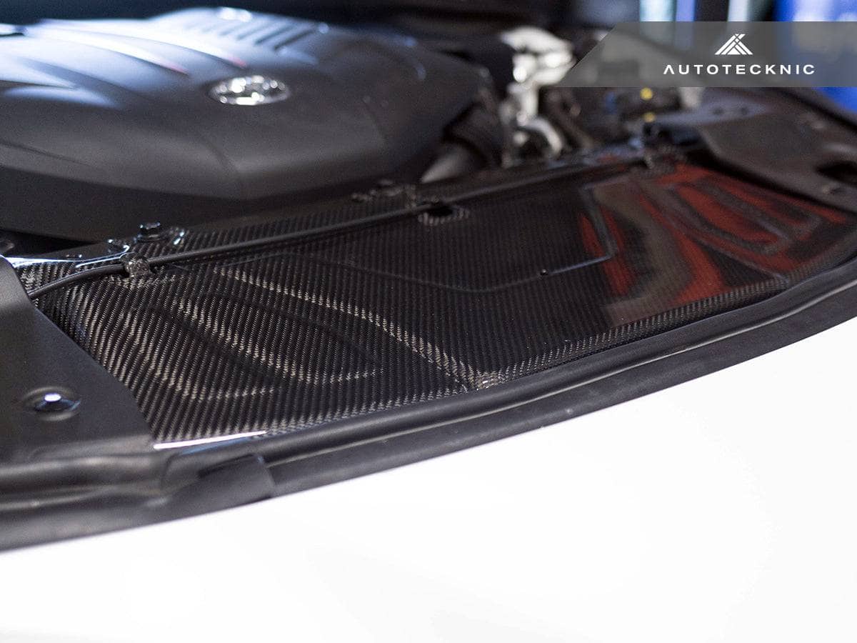 AutoTecknic Dry Carbon Fiber Cooling Shroud - Toyota A90 Supra