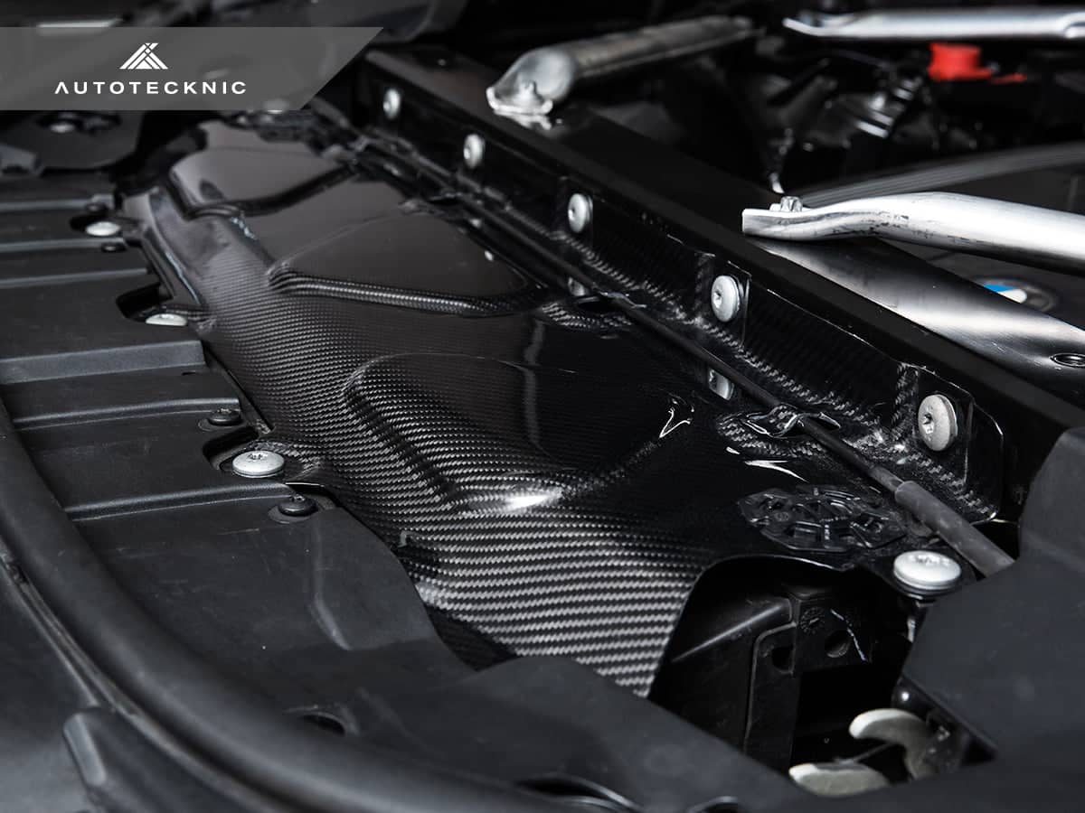 AutoTecknic Dry Carbon Fiber Cooling Shroud - BMW F95 X5M | F96 X6M | G09 XM